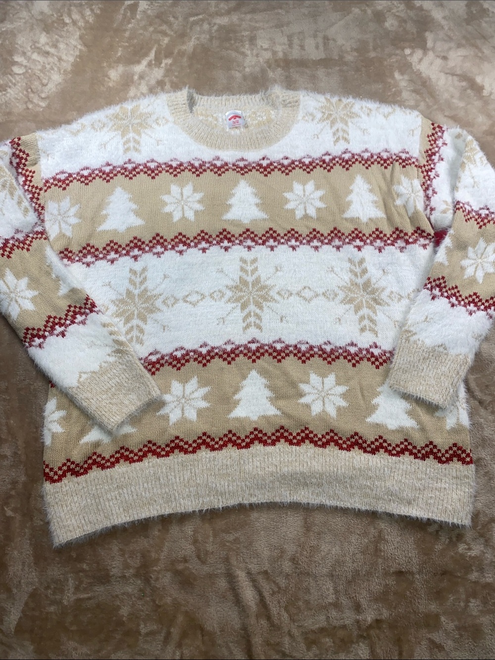 NWT Holiday Time Christmas Fair Isle Crewneck Sweater